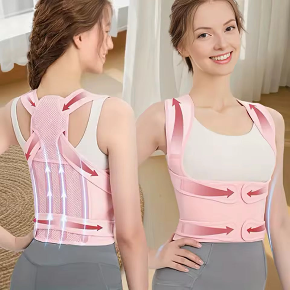Back Support Belt – Adjustable Posture Trainer